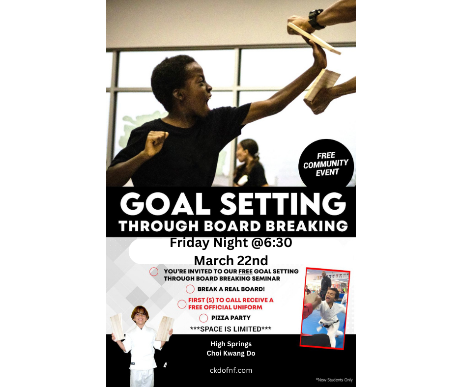 Goal Setting through Board Breaking Seminar