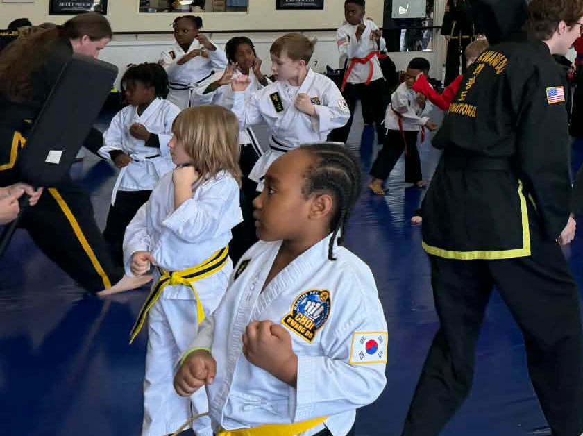 Children practicing martial arts in High Springs, developing lifelong discipline, focus, and self-respect.